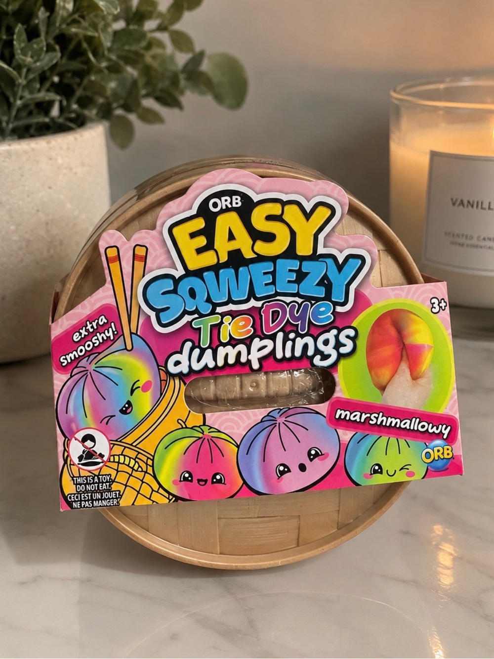 Easy Squeezy Tie Dye Dumplings - Marshmallowy (Pink/Yellow/Blue)